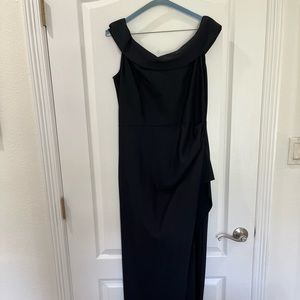 Elegant off the shoulder black gown